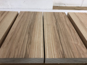 Selecting bookmatched ash wood for custom shop guitar bodies