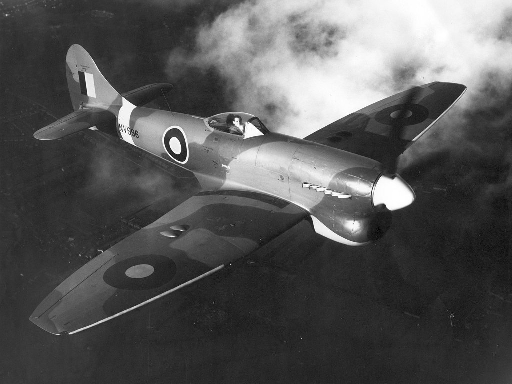 A Royal Air Force Hawker Tempest V Series II