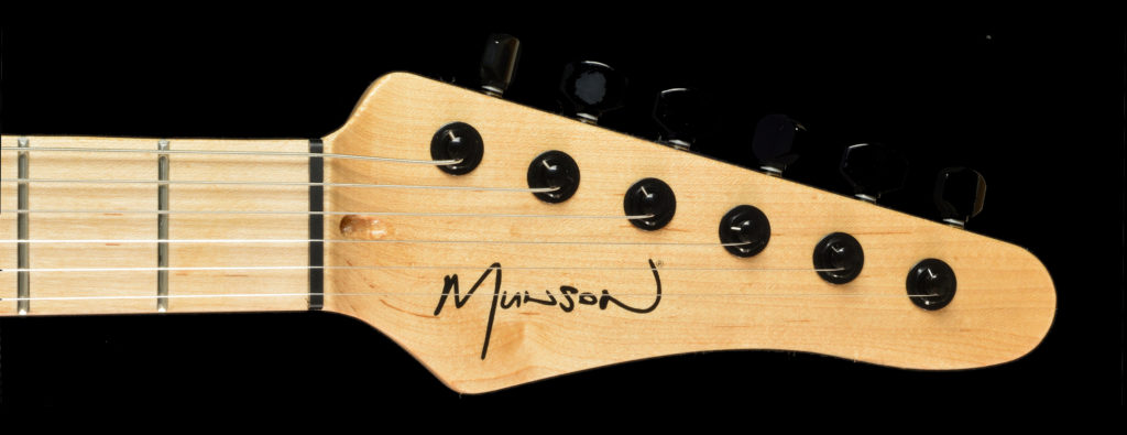 Munson custom shop guitar headstock