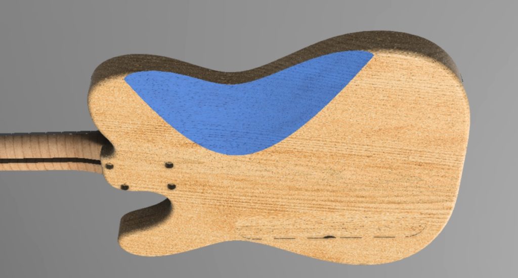 Larger guitar shaping