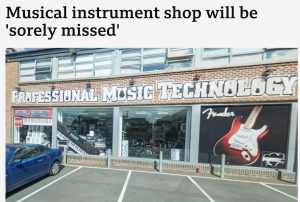 PMT Music Shop Closing