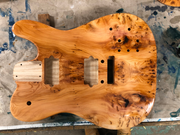 English Yew custom guitar